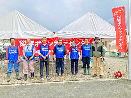 一日の作業を終えて