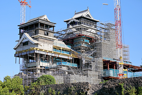 ①熊本城復旧の様子
